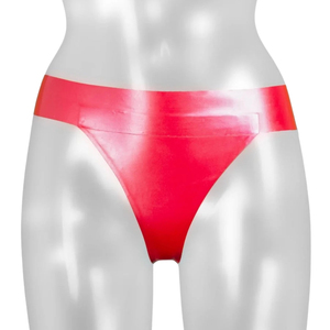 Tanga de Nylon Rojo para Mujer, Cintura Baja, Sólida, Sexy, Ultrafina, Transpirable, Estilo Tejido - Product Image 2