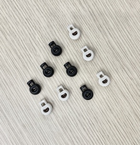 Cordon de serrage écologique en plastique recyclé Mapka Reborn, élastique, pour bagages, avec bouton de réglage en forme de boule ronde - Product Image 1