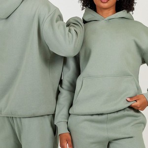 Sweat à capuche oversize pour femme, décontracté, uni, en polaire, pour l'automne et l'hiver - Product Image 3