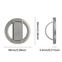 2 in 1 Pegangan Ponsel Universal dengan Tali Jari, Cincin Magnetik, Penyangga, dan Loop untuk iPhone Duo 18 17 16 15 14 13 12