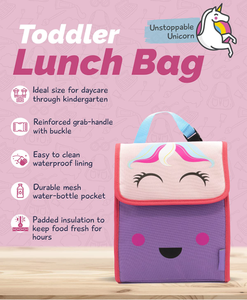 Sac à déjeuner isotherme Wilson Unicorn pour enfants avec porte-bouteille, sac à déjeuner pour enfants, sac à déjeuner pour étudiants, voyage scolaire, camping, pique-nique - Product Image 4