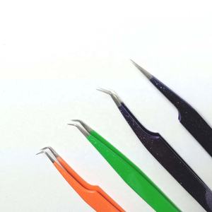 Sevetlana Industry Pince à épiler en acier inoxydable avec couleurs scintillantes et formes différentes - Product Image 2