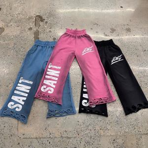 Athletic Fashion Winter Casual Heavyweight Acid Wash <b>Track</b> <b>Suit</b> Custom Logo Private Label High Quality Wholesale Unisex - Product Image 2