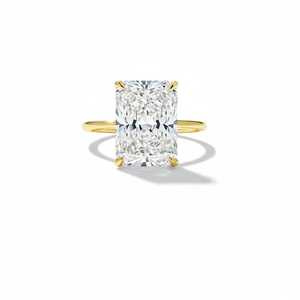 4.90 CT IGI Certified Lab Grown <b>Diamond</b> <b>Ring</b> 18K Gold Plated Women | Luxury Engagement Anniversary <b>Ring</b> | Bridal <b>Diamond</b> Jewelry - Product Image 1