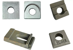 Plaque de fixation en acier forgé de précision pour rail ferroviaire, pièce de quincaillerie industrielle robuste pour grue et rail de guidage - Product Image 6