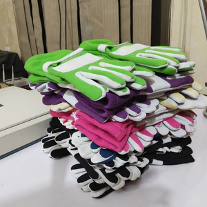 ถุงมือแข่งแบบครึ่งนิ้วสีเขียวพร้อมสายรัดข้อมือแบบปรับได้สำหรับกิจกรรมกลางแจ้ง วัสดุทอผ้าสำหรับทุกเพศ - Product Image 6