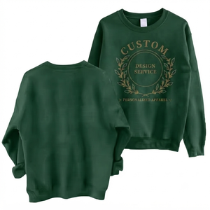 Sweat-shirt polaire personnalisé pour femme, col rond, manches lanternes doublées, bleu cobalt, en polyester, par le fabricant Green Women's Custom Apparel - Product Image 1