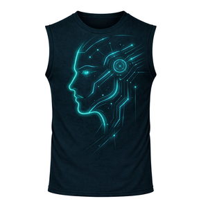 Camiseta deportiva sin mangas para hombre, corte atlético, tela transpirable, perfecta para entrenamientos, ejercicios y uso diario activo. - Product Image 4