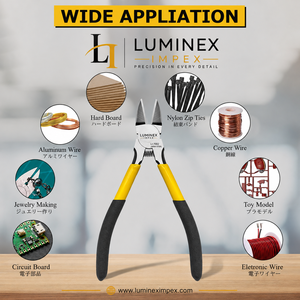 LUMINEX IMPEX LUB=113 <b>Long</b> <b>Nose</b> Stainless Steel Lightweight Smooth Work Jewelry Making Polishing Pliers for Bracelet Making DIY - Product Image 3