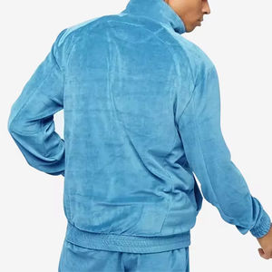 กางเกงวอร์มกำมะหยี่ซิปแบบใหม่สุดหรู ชุดจ็อกเกอร์เนื้อหนานุ่มเอวยางยืด ชุดกีฬาพิมพ์ลายสำหรับฤดูหนาว - Product Image 5