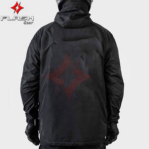Hoodie de moto unisexe avec protection CE pour les épaules, les coudes et le dos, doublure intégrale en fibre d'aramide respirante, toutes saisons - Product Image 3