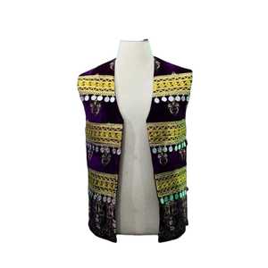 Cultural <b>Men</b> Afghani <b>Waistcoat</b> Handmade <b>Velvet</b> Traditional Wear <b>Men</b> Vests & <b>Waistcoat</b> Banjara Style Pakhtoon Culture For <b>Men's</b> - Product Image 2