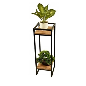 Durable Metal Plant <b>Pot</b> <b>Stand</b> Decorative Indoor Outdoor Planter Holder for Home Garden Balcony and Patio Display Use - Product Image 2