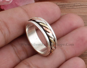 Anillo de Plata de Ley 925 al por Mayor, Anillos Sólidos Minimalistas Lisos para Mujeres y Hombres, Regalo de Joyería para Boda y Compromiso - Product Image 6