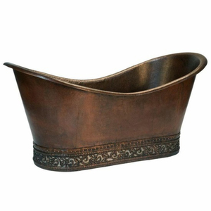 Nueva Bañera de Cobre Independiente Hecha a Mano, Bañera Doble para Remojo, Moderna, para Baño, Hotel, Villa, Baño de Cobre Personalizado de Alta Gama - Product Image 5
