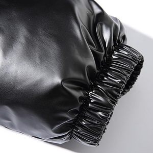 Wholesale Custom Made Coated Canvas Oversized Hooded Glossy Puffer Jacket Waterproof Breathable Winter Glossy Puffer Jackets - Product Image 5