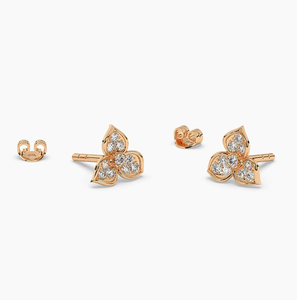 Fine Jewelry IGI Certified 14KT Gold Plated Lab Grown Diamond Halo Earrings Trendy Bridal Party Gift Collection - Product Image 3