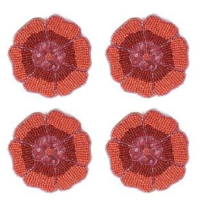 Sous-verre brodé perlé de qualité supérieure, design personnalisé, fait main, pour la maison, la table, décoratif, pour fêtes, 5 mm, 300 mm de diamètre, style bohème - Product Image 5