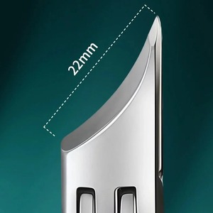 กรรไกรตัดเล็บมืออาชีพแบบกันน้ำกระเซ็น ตะไบเล็บสแตนเลส ที่ตัดเล็บเท้า เล็บมือ ใบมีดโค้งกว้าง ทนทาน - Product Image 5