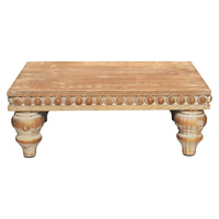 Riser en bois pour affichage décoratif rustique Shabby Chic plateau piédestal support pour comptoir de cuisine salle à manger bois perlé Design