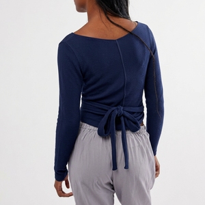 Cardigan en tricot à manches bouffantes pour femmes, vente en gros personnalisée, vêtements en tricot pour la mode décontractée des femmes - Product Image 5