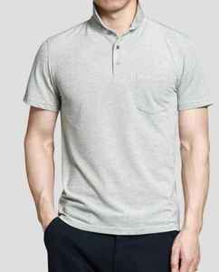 Men's <b>Black</b> Short Sleeve <b>Polo</b> <b>Shirt</b> Solid Color Knitted Casual Wear with Chest Pocket <b>Polo</b> <b>T</b> <b>Shirt</b> Manufacturer OEM Casual Wear - Product Image 3