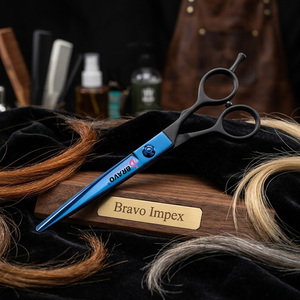 <b>Barber</b> Shears Stainless Steel Hair Cutting Scissors Professional Sharp Edge Ergonomic Grip Tool High Hardness <b>Set</b> Tool Kit - Product Image 1