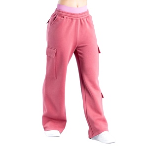 กางเกงวอร์มคาร์โก้ผ้าฟลีซคอตตอนคุณภาพสูง ไซส์พลัส ทรงหลวม ขากว้าง เอวสูง สไตล์วินเทจ สำหรับผู้หญิง - Product Image 5