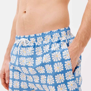 Custom Men's Solid Swim Shorts OEM Service 100% <b>Polyester</b> Quick Dry Board Shorts for Beach Summer - Product Image 6
