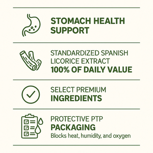 สารสกัดจากรากชะเอมเทศ ผลิตภัณฑ์เสริมอาหารเพื่อสุขภาพกระเพาะอาหารและปกป้องเยื่อเมือก ผลิตในเกาหลี อาหารเสริมเพื่อสุขภาพ - Product Image 3