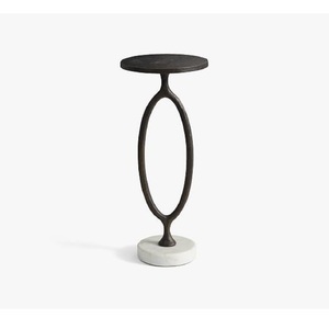 Table de cocktail en aluminium martelé de haute qualité, mobilier haut de gamme, table d'appoint en métal pour la maison, l'hôtel, table à vin, table à boissons, laiton - Product Image 4
