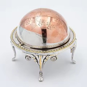 กล่องใส่เนยสแตนเลสพร้อมฝาปิดสำหรับวางบนโต๊ะอาหารในครัว - Product Image 4