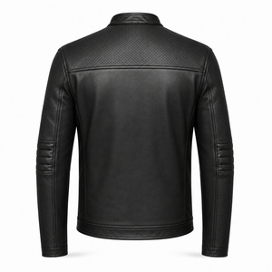 Chaqueta de Motociclista para Hombre, de Cuero Genuino Premium, Impermeable, Estilo Vintage, con Cierre Frontal, para Invierno, Personalizable, OEM, ODM, Venta al Por Mayor - Product Image 2