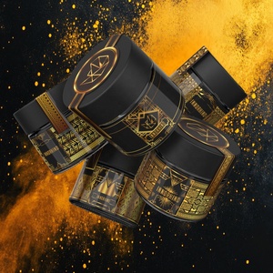 Pot en verre noir mat personnalisé résistant aux enfants | Récipient rechargeable protégé contre les UV pour la crème et les herbes - Product Image 5