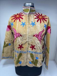 Chaquetas Acolchadas de Piel de Oveja con Bordado Suzani a Mano, Diseño Floral Tradicional, Estilo Boho Folclórico, Moda de Invierno, Venta al Por Mayor - Product Image 5