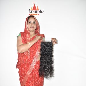 Extensions de cheveux humains Remy 100% naturels, couleur naturelle, closure HD indienne 6*6, double trame, traitement ondulé, sans traitement à la machine, mèches à tisser - Product Image 3