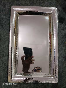 Bandejas DE SERVICIO DE ACERO INOXIDABLE personalizadas de alta calidad La mejor calidad para hoteles y restaurantes Pulido al por mayor de La India - Product Image 4