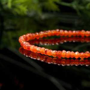 กำไลข้อมือคาร์เนเลียนธรรมชาติ ทำมือ กำไลคริสตัลบำบัด กำไลยืดหยุ่น กำไลพลอยแบบเรียบง่ายสำหรับทุกเพศ ผู้จำหน่ายเครื่องประดับขายส่ง - Product Image 4