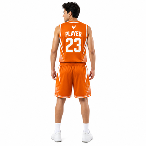 Conjunto de Uniforme de Baloncesto para Hombre, Jersey y Pantalones Cortos con Logotipo del Equipo Personalizado, Tejido Transpirable Ligero de Secado Rápido, Proveedor de Ropa Deportiva - Product Image 5