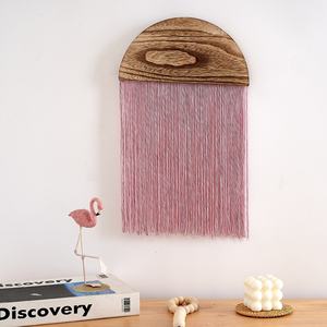 Özel Bohemian ev dekor hediye beyaz pamuk halat goblen Handwoven dekoratif duvar asılı yatak odası kumaş duvar halısı - Product Image 3
