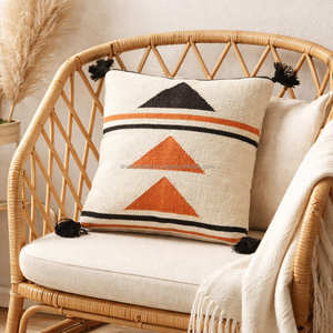 Housse de coussin décorative géométrique Kilim pour maison de style côtier, mid-century moderne et scandinave - Product Image 5