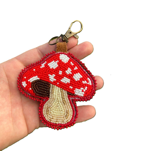 beaded <b>keychain</b> bead embroidery handmade seed beads embroidery charms with festival BY MULTI CRAFT - Product Image 1