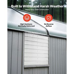Ventilatore di Scarico a Parete da 36 Pollici, 11000 CFM, Motore AC, Struttura in Acciaio Resistente, Bassa Rumorosità per Ventilazione Sottotetto - Product Image 4