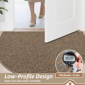Nouveaux tapis d'entrée en polypropylène demi-cercle, tapis d'entrée anti-saleté pour <span class=keywords><strong>porte</strong></span> d'entrée avant et arrière - Product Image 4