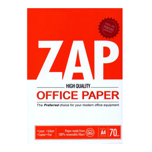 กระดาษถ่ายเอกสาร ZAP A4 คุณภาพสูง สำหรับงานพิมพ์ระดับมืออาชีพ - Product Image 4