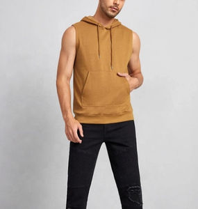 Vêtements de sport décontractés pour hommes, vêtements de sport respirants, sans manches, à capuche, pour un style de vie actif - Product Image 4