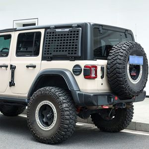 Sistema di Pannelli Molle per Finestrino Posteriore Jeep Wrangler JL 4 Porte 2018-2023, Sistema di Stoccaggio Modulare, Protezione e Decorazione, Portapacchi - Product Image 1