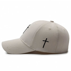 Wholesale Outdoor Breathable Custom Cross Hand Embroidery Logo Fancy Unisex Sun Protection Cotton Sports Baseball Cap Common - Product Image 3