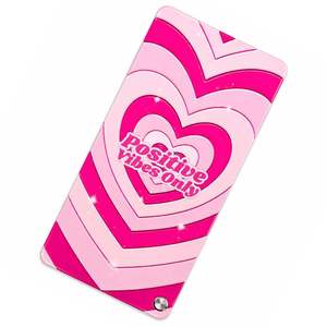 Paleta de Pestañas Acrílica Personalizada con Diseño de Corazón, Estética, para Extensiones de Pestañas, Solo Vibraciones Positivas - Product Image 2