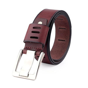 Cinturón de Cuero Genuino para Hombre con Logotipo Personalizado, Hebilla Ancha de Piel de Vaca Vintage, Correa Casual para la Cintura, Cinturones de Lujo para Hombre al por Mayor OEM - Product Image 1